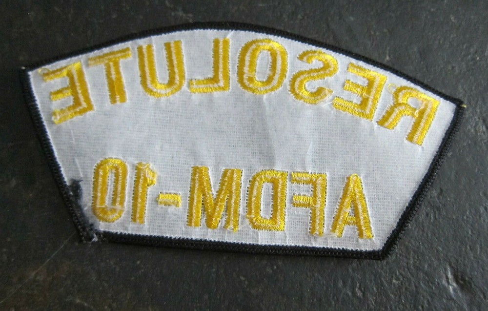 USS Resolute AFDM-10 Navy Floating Drydock Ships Patch