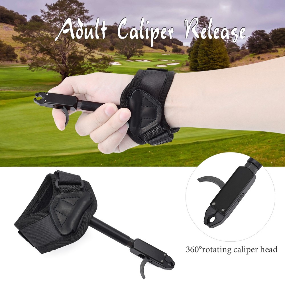 1x Archery Compound Bow Release Aids Adjustable Comfortable Quick Release
