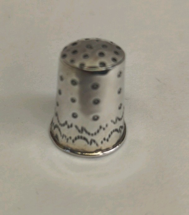 Sterling Silver 925 Thimble Vintage Native American Made