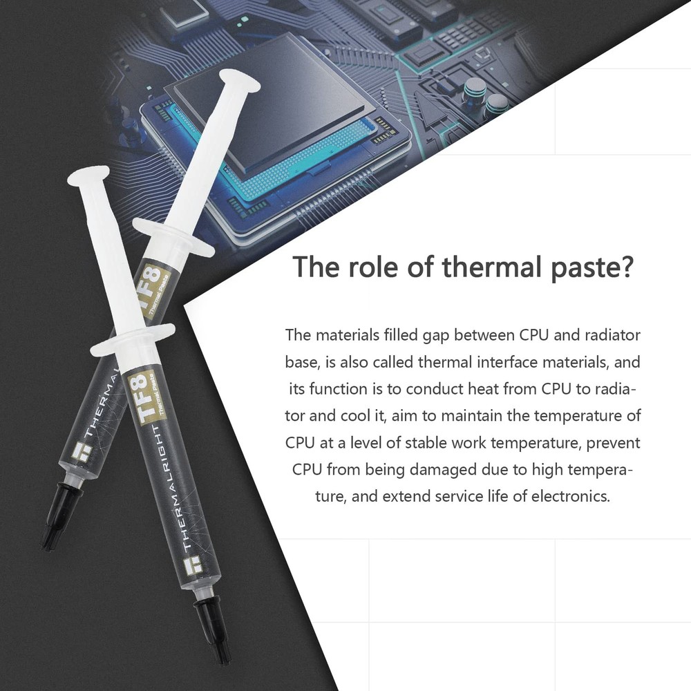 Thermalright TF8 High Performance Thermal Compound Paste 2 Grams, 13.8W/mK