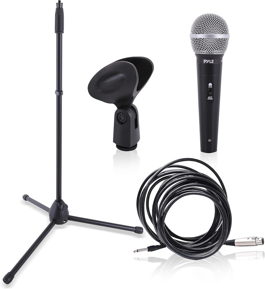 Professional Handheld Dynamic Microphone Kit - Unidirectional Vocal Wired Microp