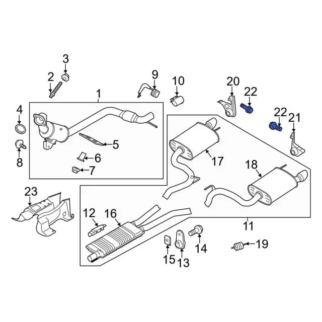 Genuine Ford Rear Bracket Bolt W717725-S439