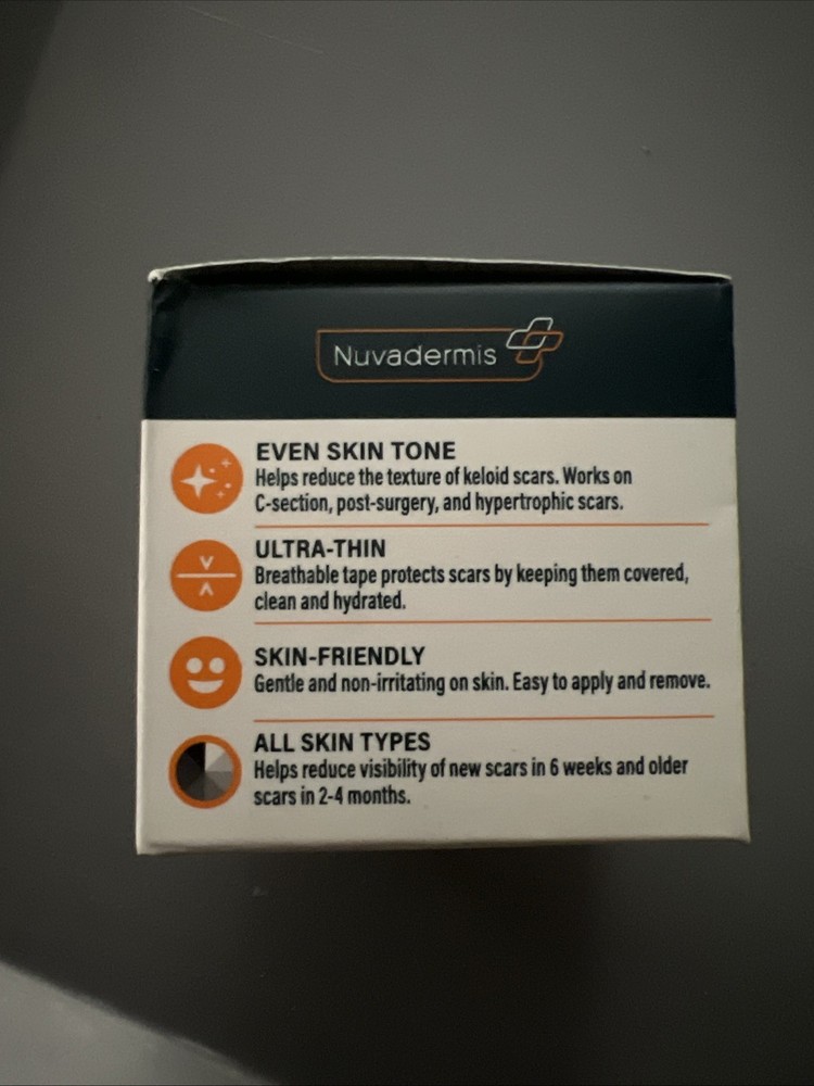 nuvadermis silicone scar tape