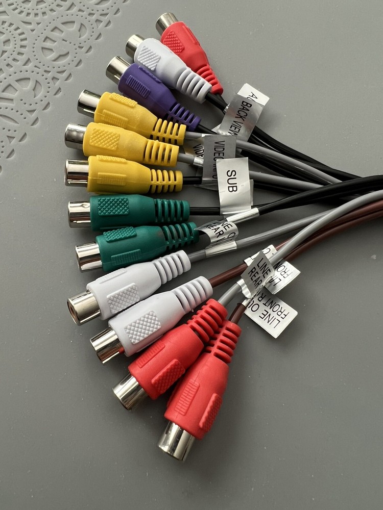 DUAL XDVD600, DV737MB INPUT & OUTPUT AV RCA HARNESS