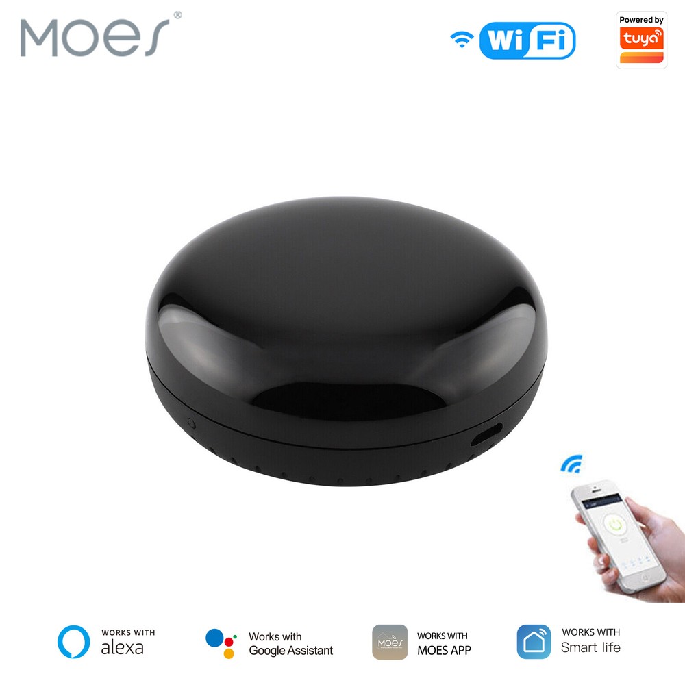 MOES WiFi IR Universal Smart Remote Controller Infrared Blaster Alexa Google APP