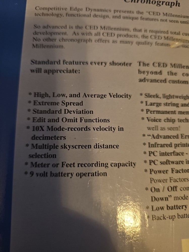 CED MILLENNIUM CHRONOGRAPH