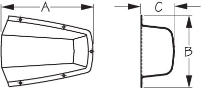 Sea Dog Stainless Clam Shell Vent Mini