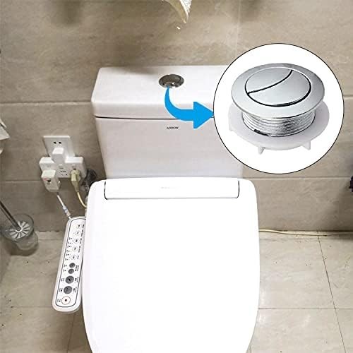 3 Pcs 38mm Dual Push Flushing Toilet Button, Replaced Tank Button with Thread Di
