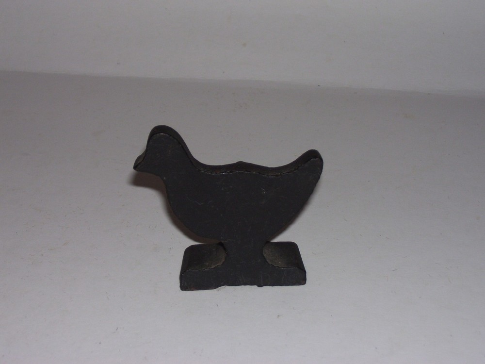 Vintage Cast Iron NRA Chick Target