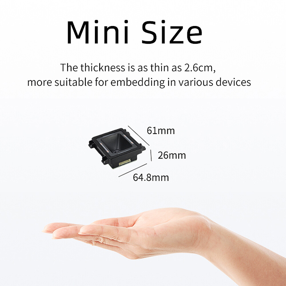 Embedded Barcode Self-Induction 1D 2D QR Bar Code Reader Module U2A5
