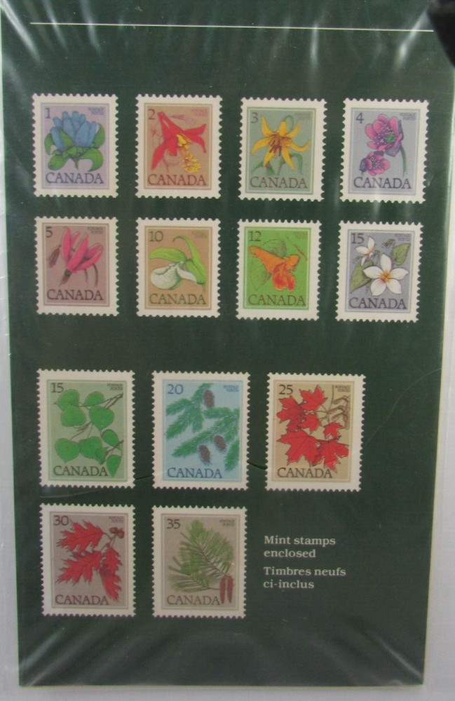 1982 Canada WILDFLOWERS & TREES Sealed stamp set Thematic #19