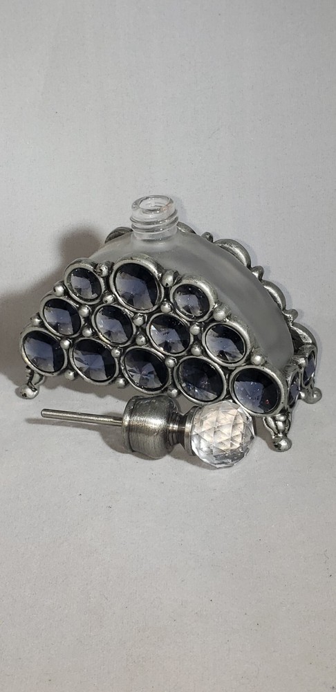 beautiful sparkly swarovski crystal perfume bottle