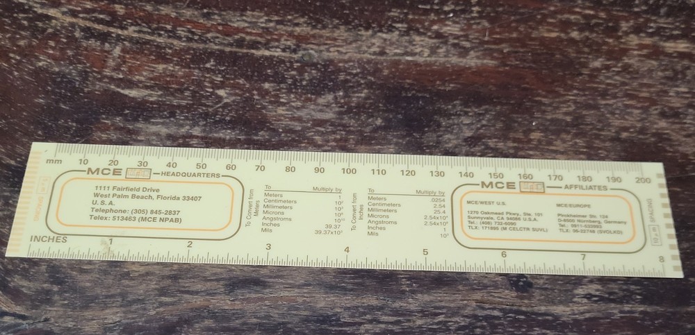 MCE Micro Circuit Small Plastic Flexible Thin Ruler