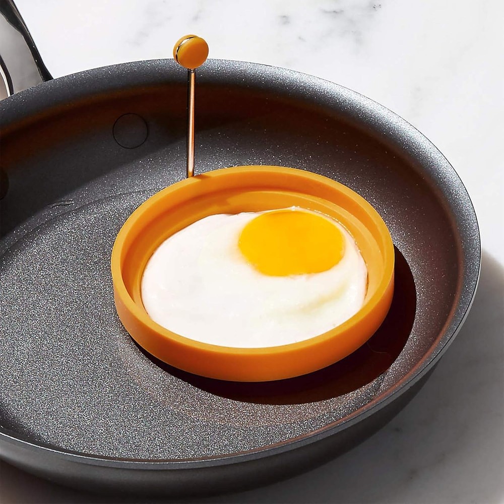 Food Grade Silicone Egg Rings, Multicolor, Egg Ring Molds for Cooking, Fried Egg