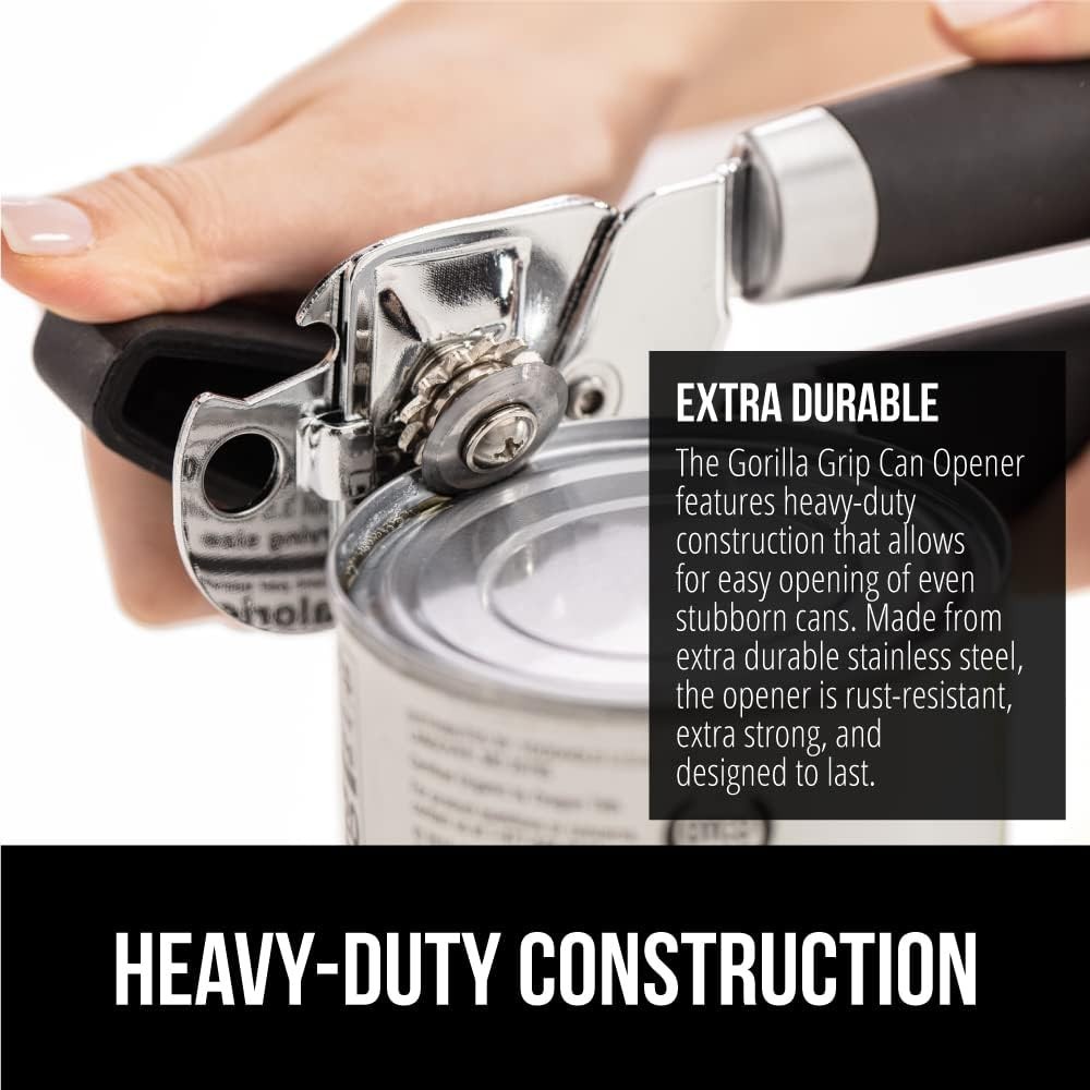 Ultimate Heavy Duty Can Opener with Comfortable Grip - Perfect Kitchen Essential
