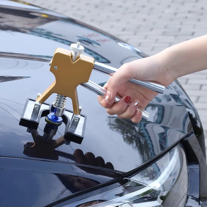 Car Paintless Dent Puller Kit Suction Cup Hail Dent Removal Tool Set