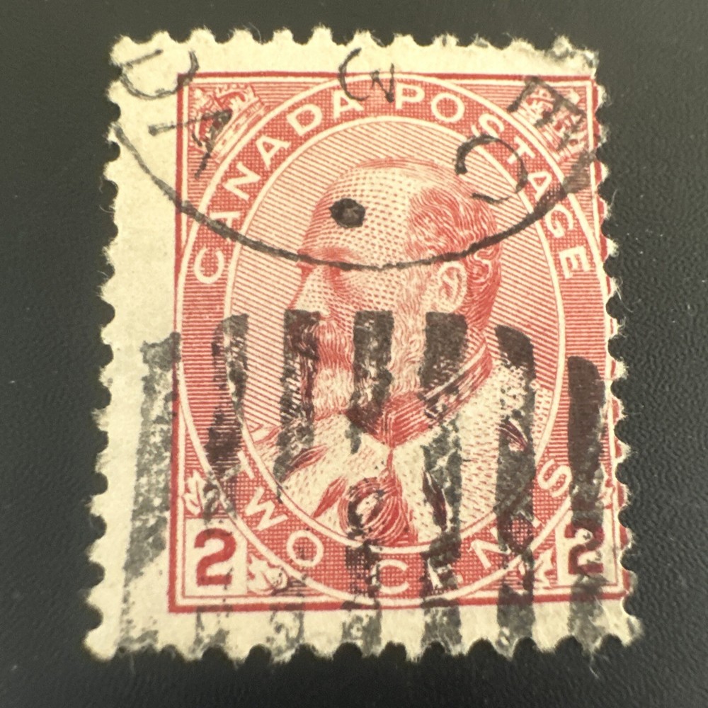 CANADA #90 2 CENT KING EDWARD VII Used Stamp 1903 type II