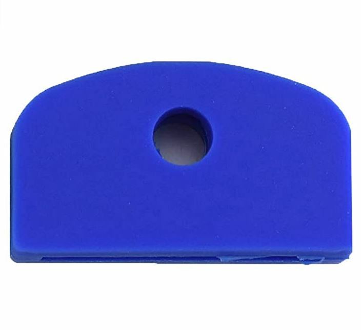 5 x Blue Large Square Headed Identifying Key caps for Yale Keys