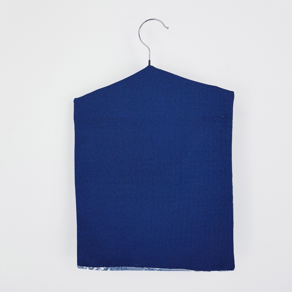 Peg Bag Handmade Blue Floral Front Patterned Lined Laundry Clothes Peg Holder
