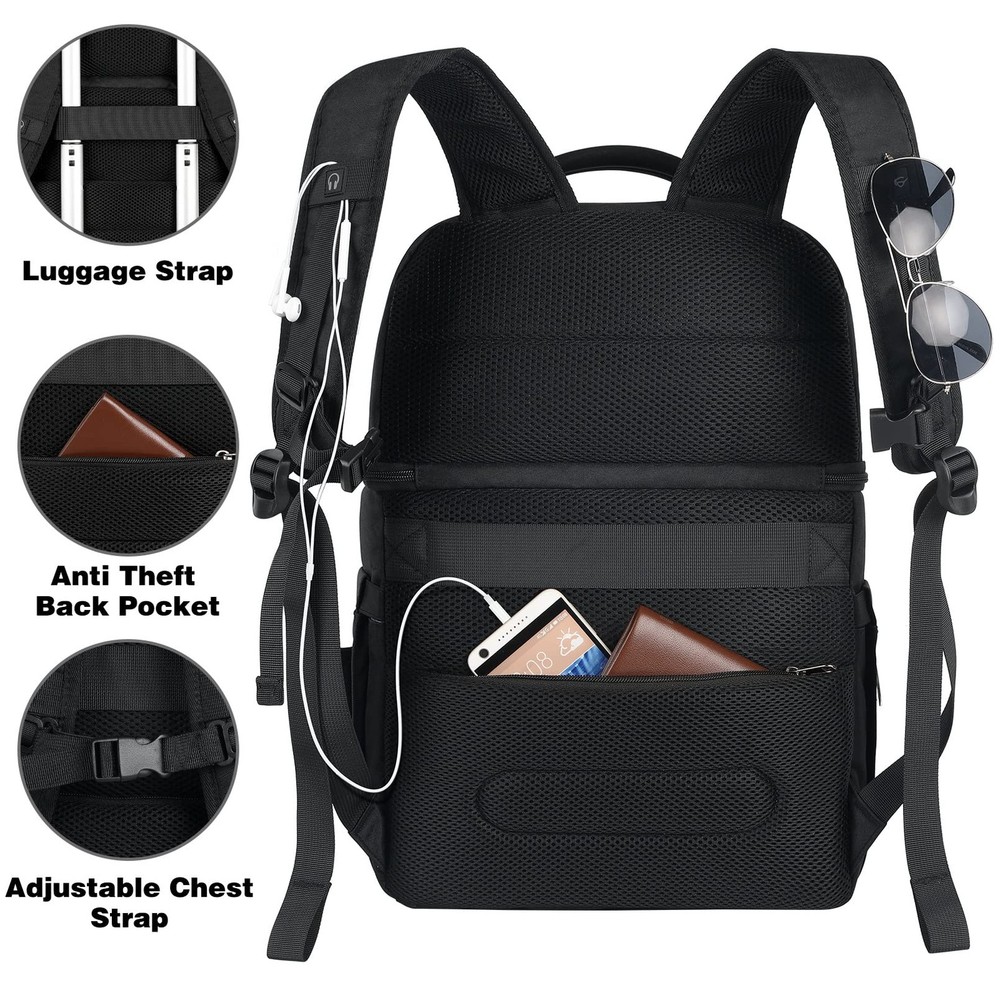 Cooler Backpack,30 Cans Insulated Backpack Cooler Leakproof Double Deck Cooler B