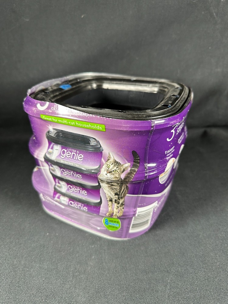 3 Litter Genie Standard Refills Cat Litter Disposal