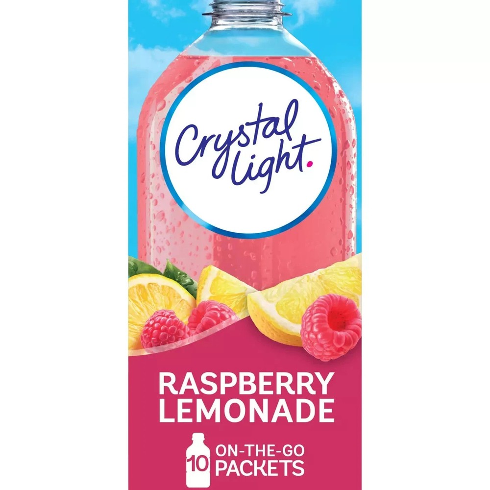 Crystal Light RASPBERRY LEMONADE 10 packets EXP 4/2027+
