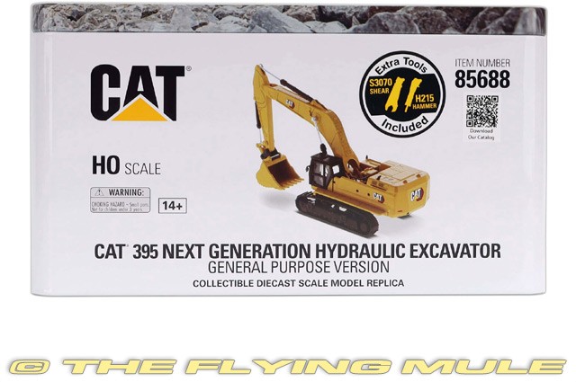 Diecast Masters 1:87 395 Excavator w/3 Work Tools