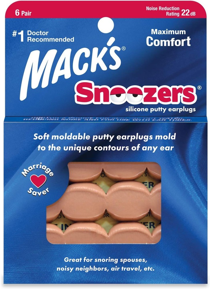 k's Snoozers Silicone Putty Earplugs - 6 Pair – fortable, able