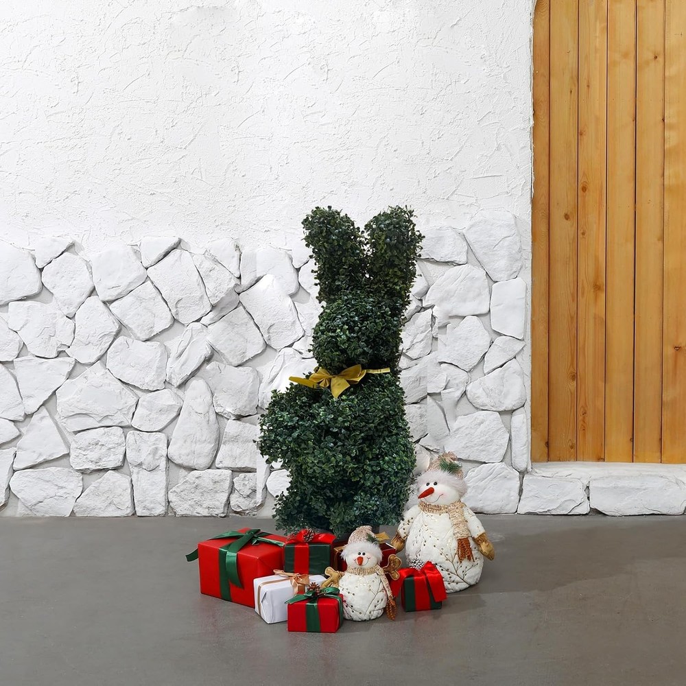 Easter Bunny Topiary BLONYUVC 36 Inch Artificial Tree