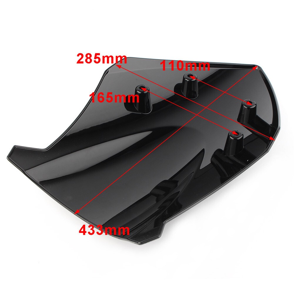Front Windshield Windscreen Motorcycle Fit SUZUKI GSX-S1000F 2015-2018 Black ABS