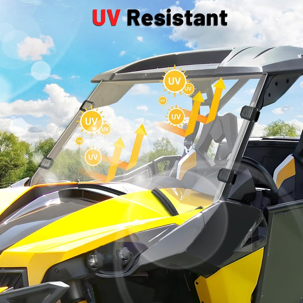 For Can-Am Maverick 1000R MAX 2013-2018 Anti-scratch Front Full windshield Panel