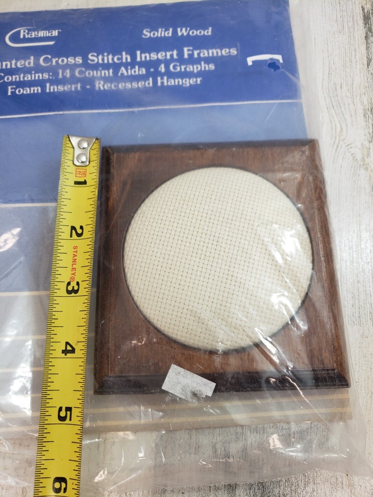 Raymar Counted Cross Stitch Insert Wood Frame Blank 14 ct