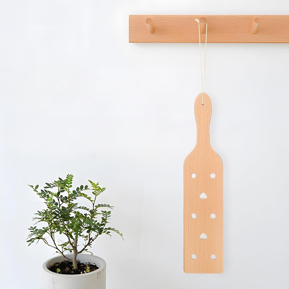 Beech Wood Paddle W/ Airflow Holes Solid Durable Wooden Paddle W/ Smooth Surface