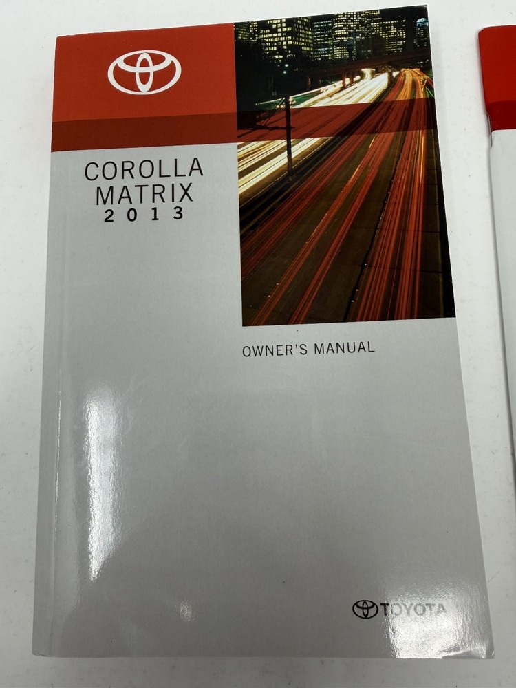 2013 Toyota Corolla Matrix Owners Manual OEM Set