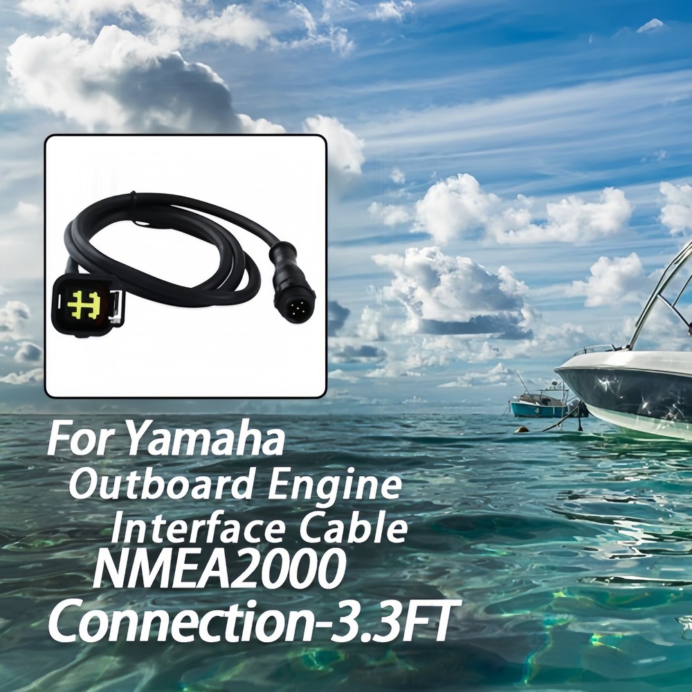 Engine Interface Cable NMEA2000 Connection Fits Yamaha Outboard 2006&Newer 3.3FT