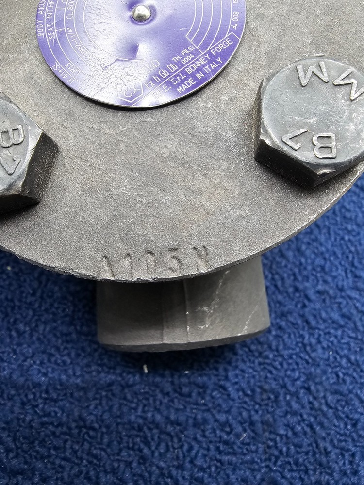 Bonney Forge 237633-0011: 1-1/4" Class 800 Piston Check Valve, Socket Weld