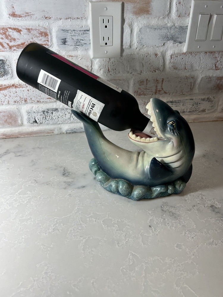 Adorable, Great White Shark, Wine Holder, Great Conversation Piece!