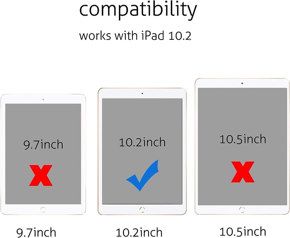 3-Pack HD Clear Tempered Glass Screen Protector For iPad 10.2 7th 8th 9th Gen