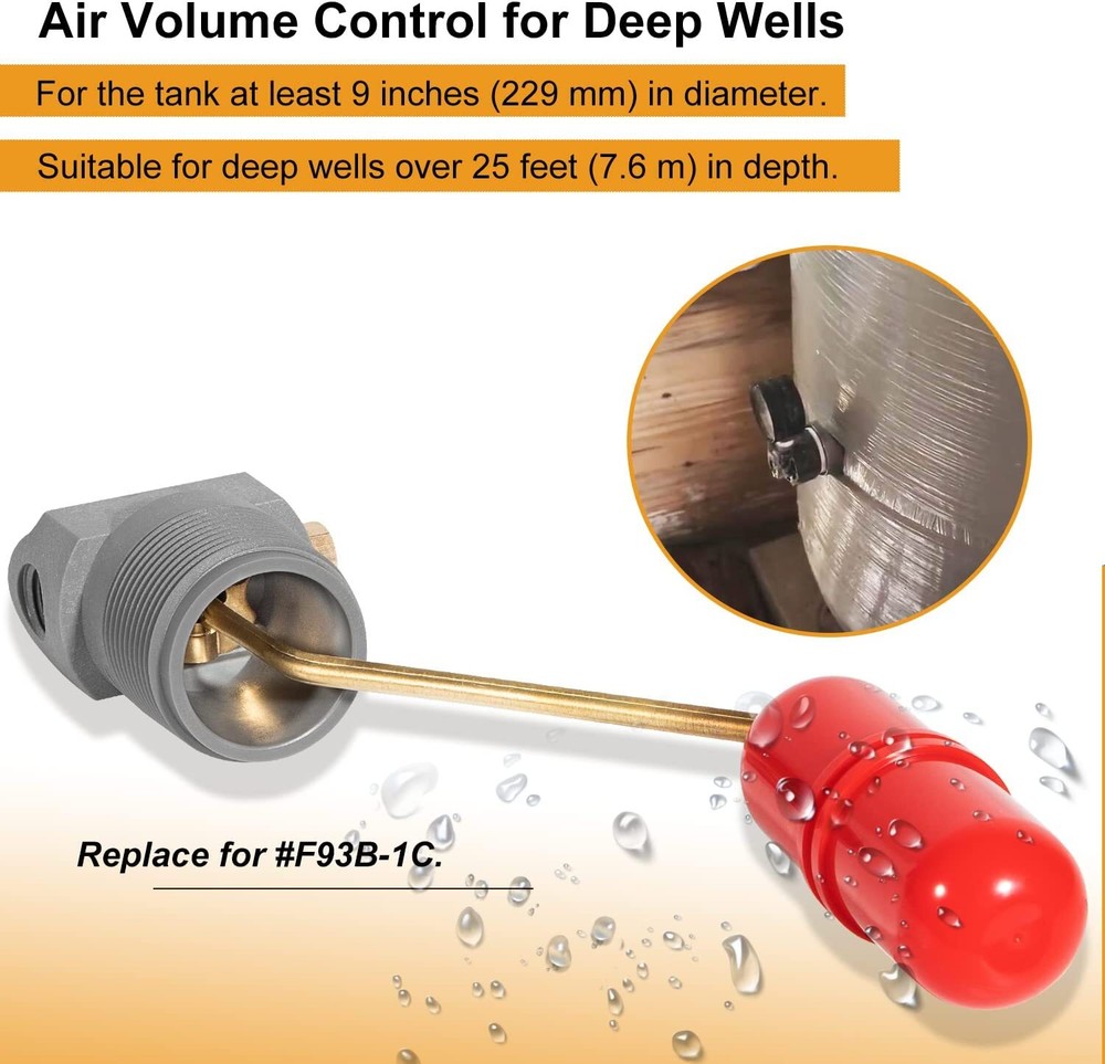 Replacement for F93B-1C Air Volume Control for Deep Wells and Water Tank System