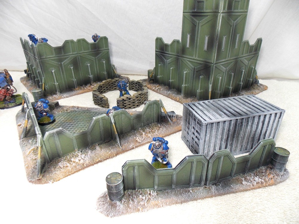 WARGAMING TERRAIN PAINTED BUNDLE 9 PIECE SET...ADVANCE ORDERS