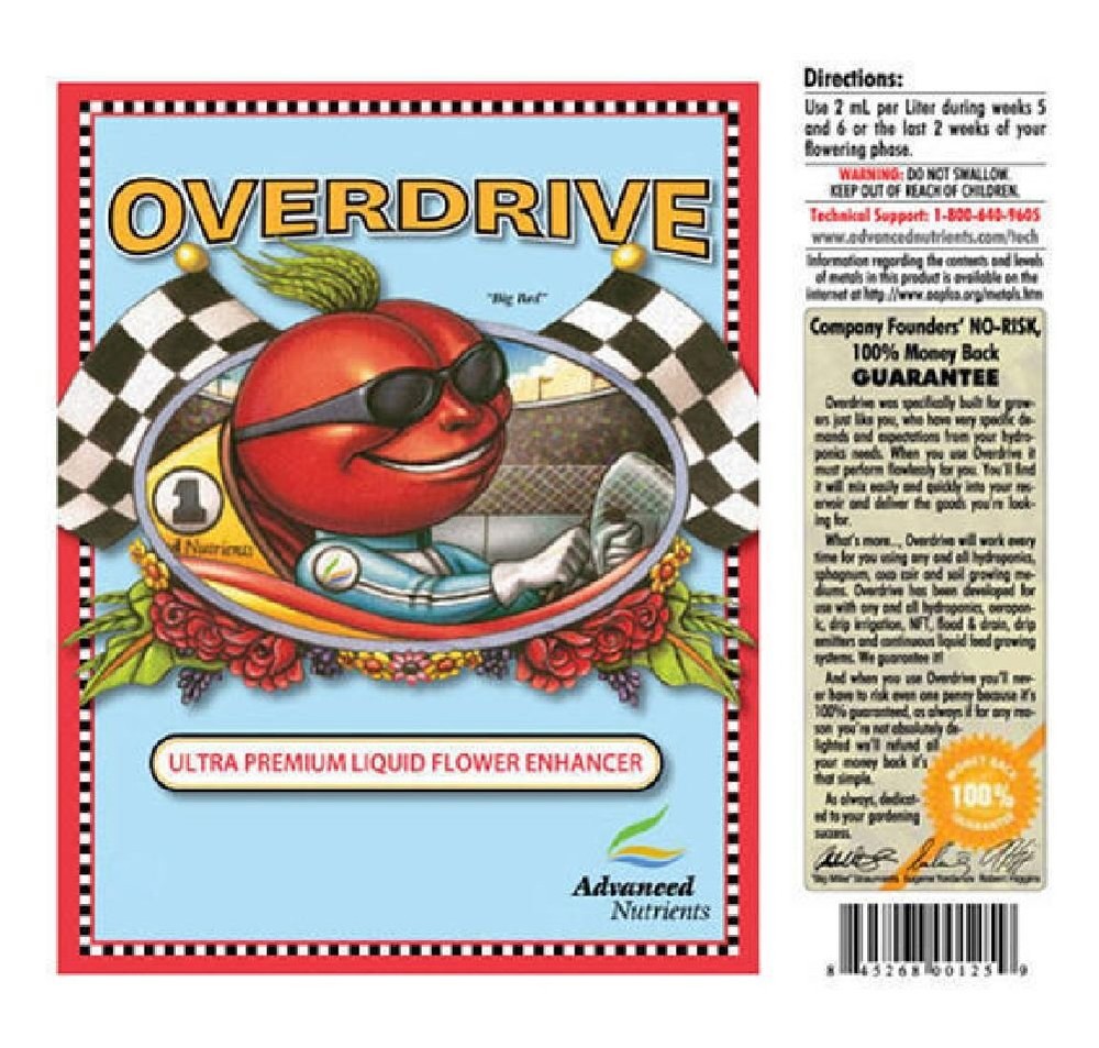 Zukool Advanced Nutrients Overdrive 1 Liter - bloom enhancer flower booster