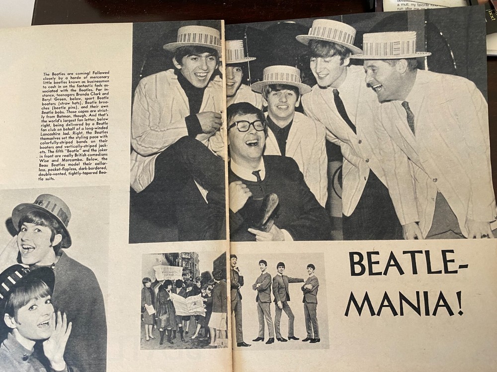 The Beatles, Two Page Vintage Clipping