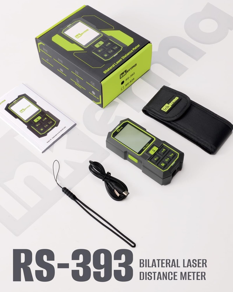 Inkerma Dual Laser Measurement Tool, 393Ft/120M Bilateral Green
