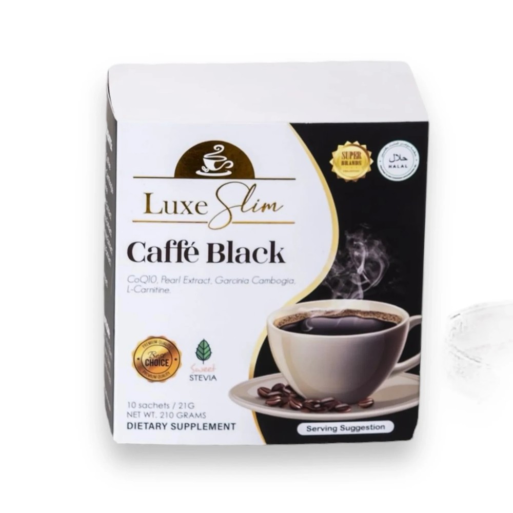 Luxe Slim Caffe Black, 10 Sachets