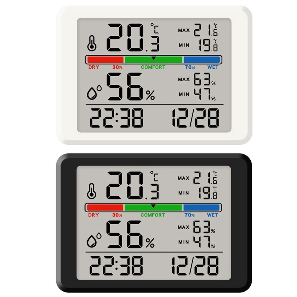Hygrometer and Electronic Clock Combination Designed for Home Convenience
