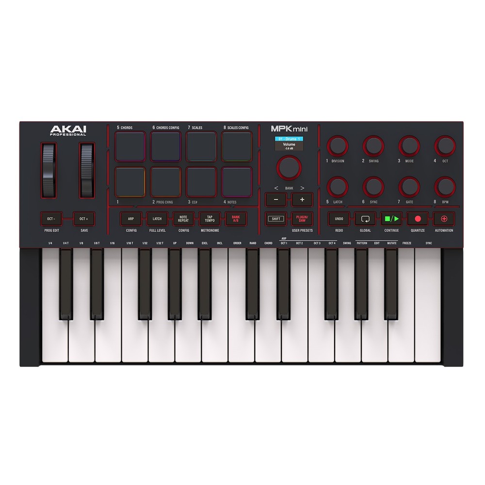 Akai Professional MPK Mini 4 25-Key MIDI Keyboard Controller - Black
