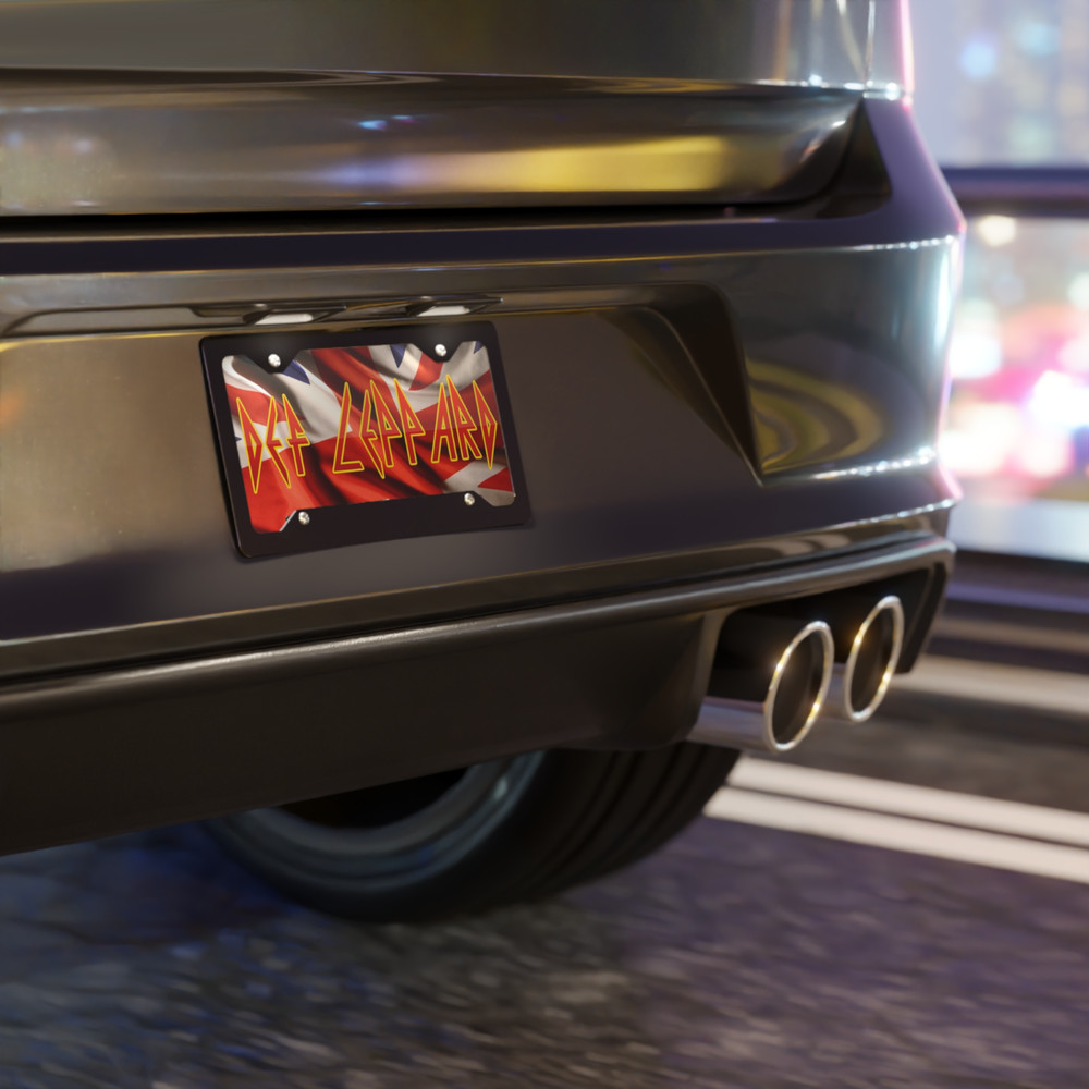 Def Leppard License Plate