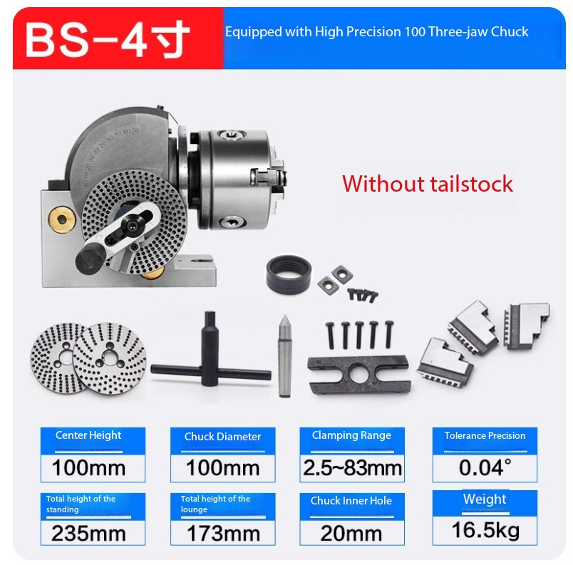 Milling Machine BS Universal 6-Inch Indexing Head Indexer Quick Small Simple