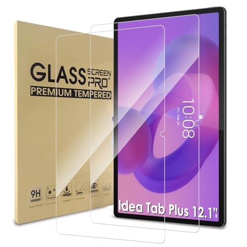 2 Pack Screen Protector Compatible with Lenovo Idea Tab Plus 12.1", Case
