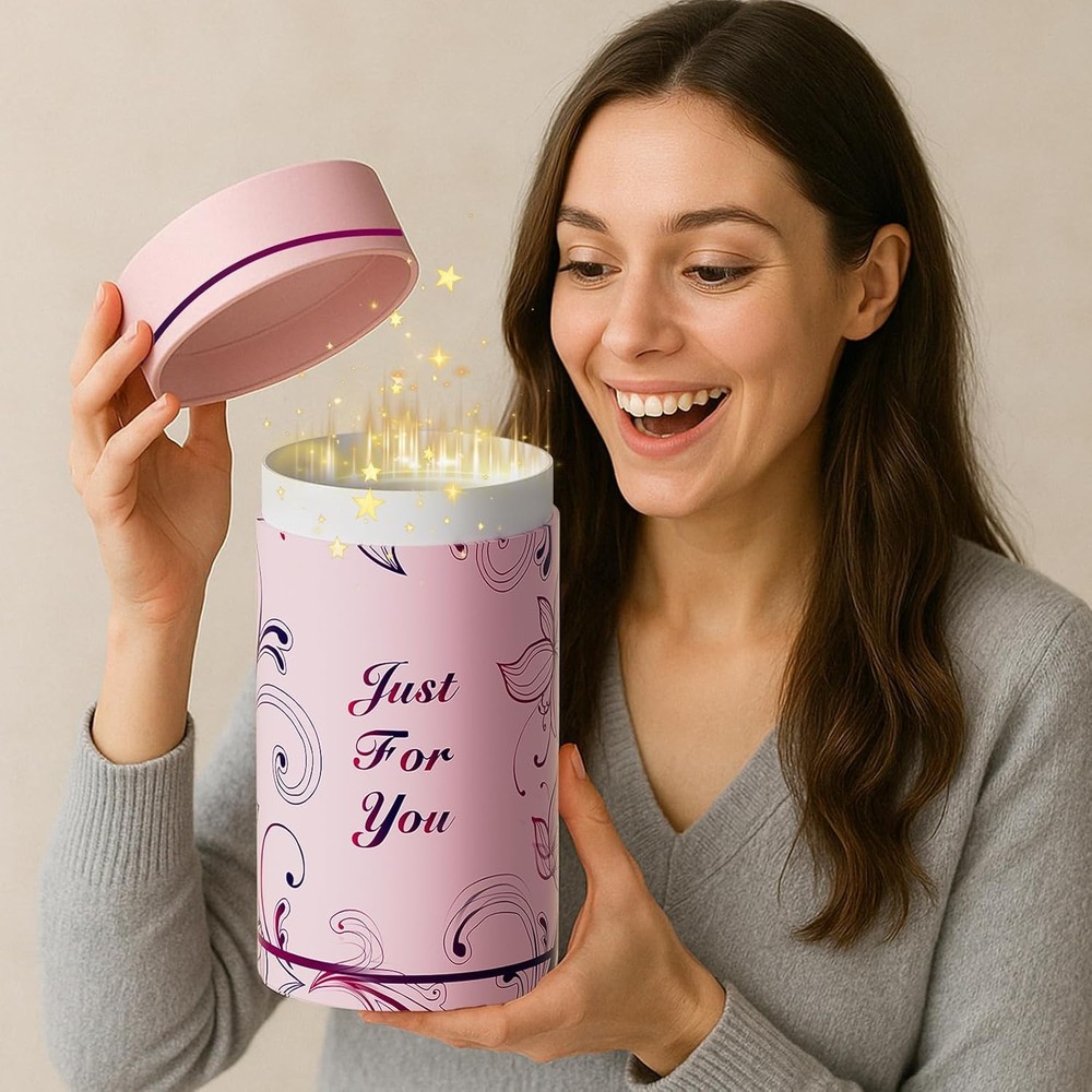 Personalized Monogram Gifts for Women - Customized Initial 16 Ounces, Clear